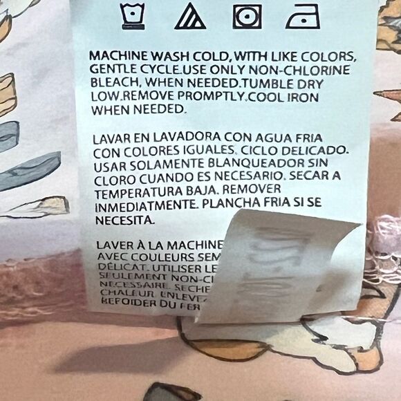 Zoe and Chloe Womens Floofster V-Neck Scrub Top Dogs Pink Small NWT - Picture 9 of 9